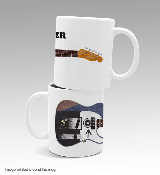 Eddie Vedder Fender Telecaster Better Man Vintage Style Guitar Mug / Tea / Coffee /Mug