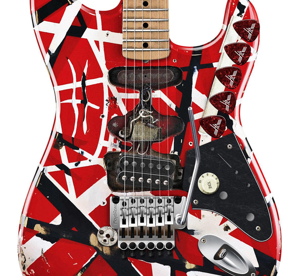 Eddie Van Halen Frankenstein Guitar Poster Guitar Poster, Wall Decor, Guitar Print, Guitar Art