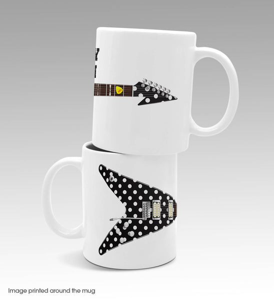 Randy Rhoads Karl Sandoval V Crazy Train Vintage Style Guitar Mug / Tea / Coffee /Mug