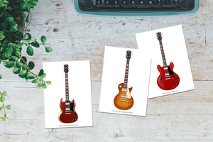 Gibson Iconic Guitars Postcard (set of 3)