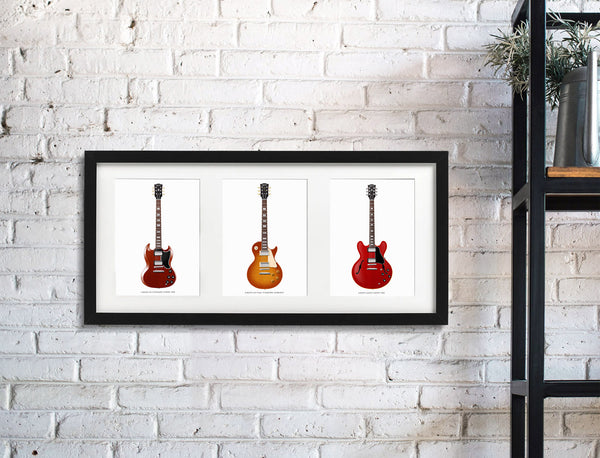 Gibson Iconic Guitars Postcard (set of 3)